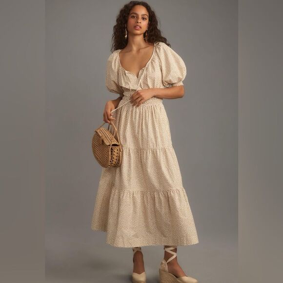 Anthropologie The Somerset Maxi Dress: Puff-Sleeve Edition NWT - Picture 1 of 15